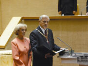 Išrinktas Prezidentu Valdas Adamkus prisiekia Lietuvos Respublikos Seime, 2004 m. liepos 12 d. Fot. Džoja Gunda Barysaitė