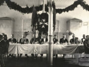Prezidentas Kazys Grinius Aukštųjų karininkų kursų bendrojo skyriaus 6-osios laidos išleistuvių pobūvyje. Kaunas, 1926 m. rugsėjo 7 d. LCVA