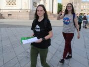 Komandos renka parašus peticijai už žaliąjį Kauną. Kaunas, 2017 m. gegužės 20 d.