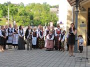 The opening ceremony of the open-air exhibition. Kaunas, May 19, 2012