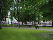 The open-air exhibition in the garden of the Historical Presidential Palace. Kaunas, May 17, 2011