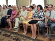 Guests at the opening ceremony. Kaunas, July 4, 2013