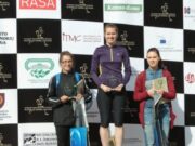 Women winners of the 3,3 km race. Kaunas, May 1, 2014