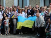 Ukrainos Nepriklausomybės dienos minėjimas Istorinės Prezidentūros sodelyje. Kaunas, 2018 m. rugpjūčio 21 d.