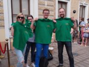 Komandos apdovanojamos puikiais prizais – vienetiniais marškinėliais! Kaunas, 2017 m. gegužės 20 d.