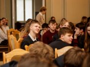 Gimnazistų protų mūšis „Prezidento institucija ir jauniausias valstybės prezidentas tarpukario Europoje Aleksandras Stulginskis“. Kaunas, 2025 m. balandžio 11 d. Gustinos Keturakytės nuotr.