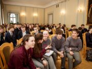 Gimnazistų protų mūšis „Prezidento institucija ir jauniausias valstybės prezidentas tarpukario Europoje Aleksandras Stulginskis“. Kaunas, 2025 m. balandžio 11 d. Gustinos Keturakytės nuotr.