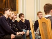 Gimnazistų protų mūšis „Prezidento institucija ir jauniausias valstybės prezidentas tarpukario Europoje Aleksandras Stulginskis“. Kaunas, 2025 m. balandžio 11 d. Gustinos Keturakytės nuotr.